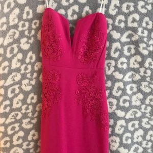 Formal hot pink dress
